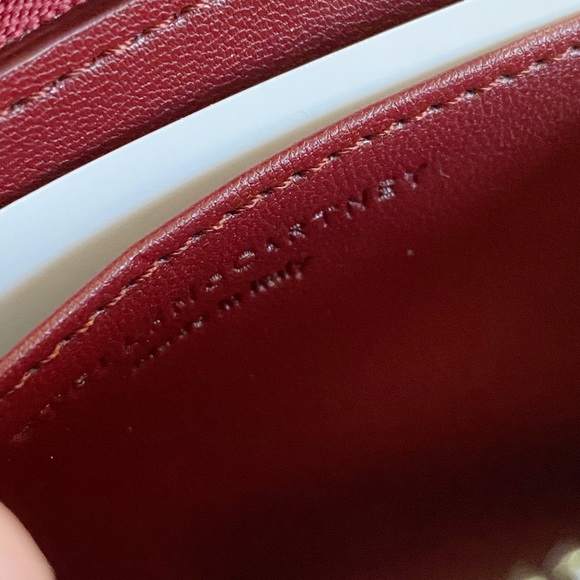 NWT Stella McCartney Metallic Logo Card, Pink